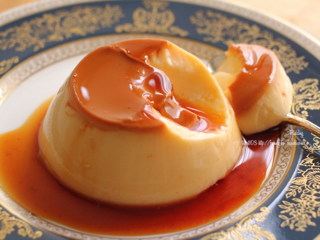 桃のブレッドプディング カラメルソース添え レシピ