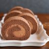 チョコレートロールケーキ＆蒸しパン練習❁